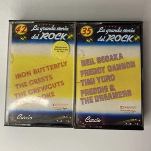 2 LOT Vint. Cassette Tape: La Grande Storia Del Rock 35/42 Iron Butterfly🦋Works - Picture 1 of 7