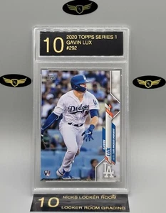2020 Topps Series 1 Los Angeles Dodgers GAVIN LUX #292 rookie graded mint LRG 10 - Picture 1 of 2