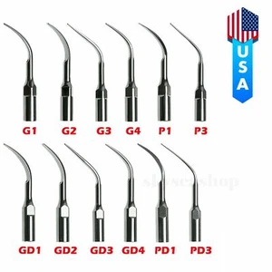 5pcs Dental Ultrasonic Scaler Perio Scaling Tips Fit Woodpecker EMS /DTE SATELEC - Picture 1 of 18