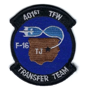 90's 401st TAC FIGHTER WING "F-16 TRANSFER TEAM" patch - Picture 1 of 1
