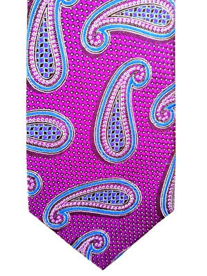 Corbata de seda Nordstrom púrpura diseño cachemira tienda para hombre 60" Foto 1 de 4