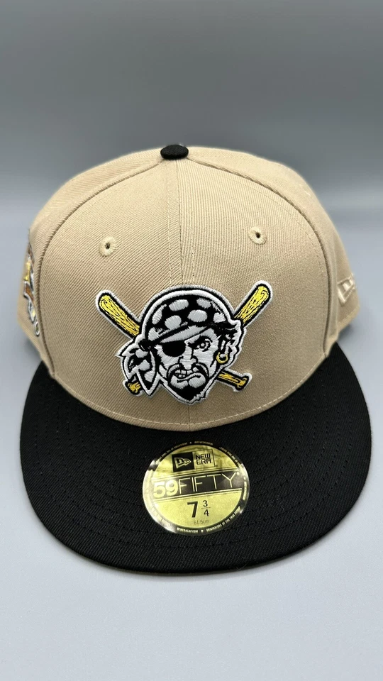 Boné Pittsburgh Pirates ajustado 7 3/4 masculino marrom New Era 59Fifty AS 94 patch - Imagem 1 de 4