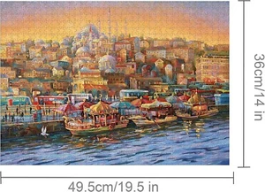 Eliteliving - Caramelo 300 piezas The Seaside Castle Puzzle1000 piezas - Imagen 1 de 2