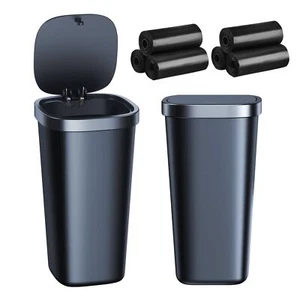 2 Pack Mini Car Trash Can with Lid and 90 Bags Cup Holder Trash Can for Car W... - Picture 1 of 8