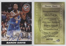 1999 Press Pass SE Auto Silver /100 Baron Davis Rookie Auto RC