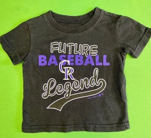 MLB Colorado Rockies Black T-shirt 12 months - Picture 1 of 4