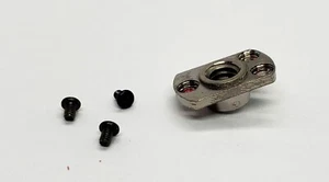 Nikon FE Tripod Mount Socket with Screws - Repair Replacement Part - Picture 1 of 1