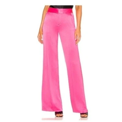 Pantalón de pierna ancha Alice + Olivia Dylan en rosa salvaje Foto 1 de 4