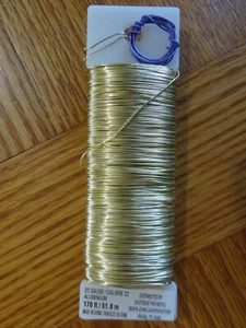 Alambre de joyería artesanal de oro de 170' de aluminio calibre 22 Ashland 51,8 m - Imagen 1 de 3