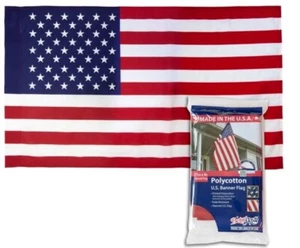 Bandera americana estrellas y rayas 2,5x5 pies banderas Betsy hechas en EE. UU. - Imagen 1 de 9