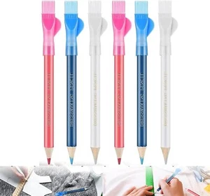 6 PCS Sewing Fabric Pencils With Brush Tailor Pencils Sewing Marking Pencil F... - Picture 1 of 9