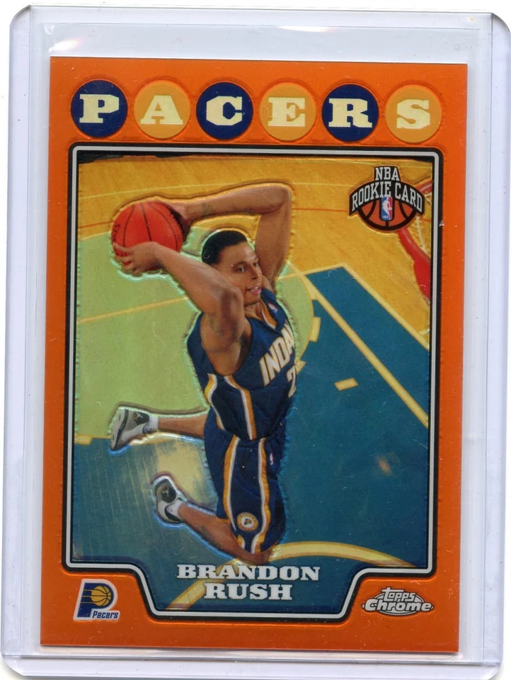 2008-09 Topps cromo #219 Brandon Rush "refractor naranja" RC #208/499 - Pacers Foto 1 de 1