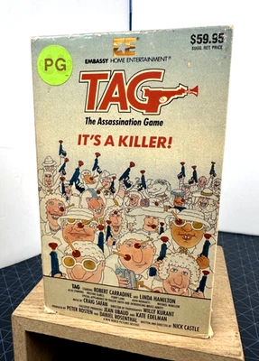 Tag: The Assassination Game (Betamax / Beta Tape, 1985) Linda Hamilton, NOT VHS - Image 1 of 4