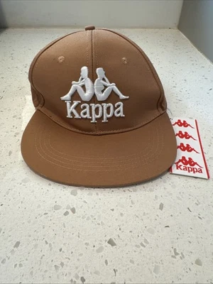 Кепка KAPPA коричневая белая регулируемая бейсболка кепка мужская - Изображение 1 из 4