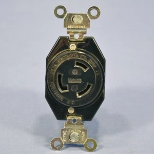 Leviton Turn Locking Receptacle Outlet L11-20R 20A 250V 3 Phase Bulk 71120-FR - Picture 1 of 5