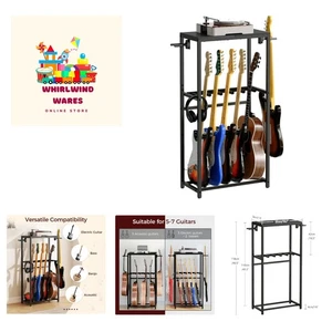 Soporte de Guitarra, Soporte de Guitarra para Soporte Acústico, Guitarra Eléctrica, Bajo, Multipl... - Imagen 1 de 10