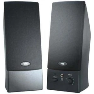 Altavoces estéreo para computadora Cyber Acoustics CA-2014 con USB y enchufe de 3,5 mm (negro) - Imagen 1 de 2