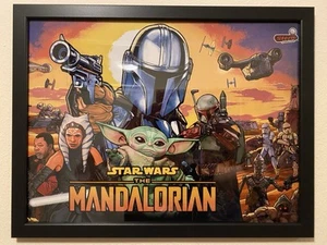 Star Wars Mandalorian Stern Pinball Flipper Bild Backglass Translite - Bild 1 von 1