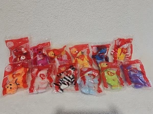 McDonalds Happy Meal 25th Anniversary Teenie Beanie Bears Complete Set 12 In Bag - Picture 1 of 13