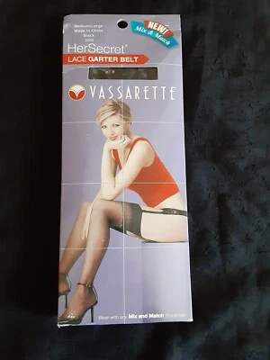 Nuevo liguero de encaje negro M/L estilo vassarette 3000 NRFB Foto 1 de 4