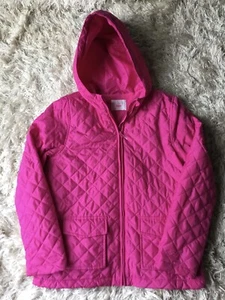 THE CHILDRENS PLACE Girls size 16 PINK HOODED QUILTED LIGHT COAT NWOT - Picture 1 of 4