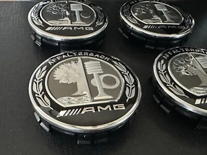 NEW MERCEDES BENZ 75mmAMG A35 A45 AFFALTERBACH WHEEL CENTER HUB CAPS A0004003100 - Picture 1 of 7