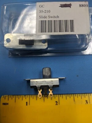 SWITCH STACKPOLE SLIDE SWITCH , 4A125VAC/ 2A 250VAC , GC 35-210-8800 ( ONE )