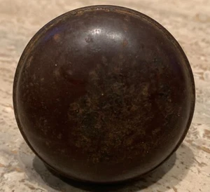 Antique steel Door Knob amazing use age patina brown perfect wear salvage metal - Picture 1 of 9