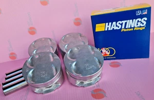 82mm Full Floating HIGH COMPRESSION Pistons + Rings CivicSI ACURA B16 B17 B18 - Picture 1 of 13