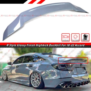 FOR 18-22 HONDA ACCORD JDM HIGHKICK SONIC GRAY PEARL DUCKBILL TRUNK SPOILER WING - Picture 1 of 6