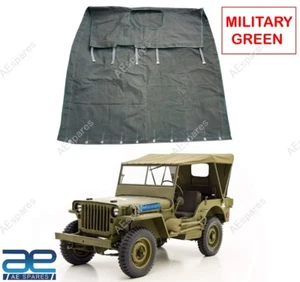 Summer Soft Top Canvas Military Green For Jeeps Willys Ford MB GPW G-503 - Picture 1 of 8