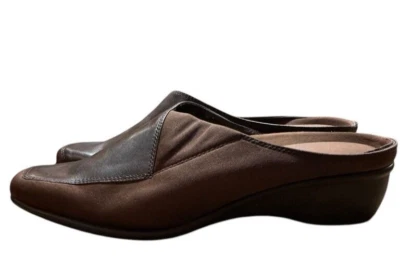 Easy Spirit Women's Mule Shoes Slides Size 8 M Brown Leather - Image 1 of 4