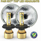 Pair 7" Inch Round LED Headlights Hi/Low Beam For Jeep Wrangler JK LJ TJ CJ