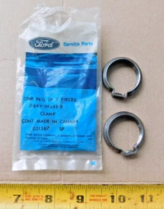 2 NOS EGR INLET COOLER TUBE CLAMPS 1978-80 LINCOLN VERSAILLES 79 FORD MERC 351W - Bild 1 von 1