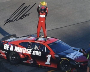 Russ Chastain signed NASCAR 8x10 photo autographed Moose Melon Man #5 - Picture 1 of 1