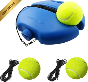 Solo Tennis Trainer Rebound Ball Kit with 3 Elastic Rope Balls Portable Practice - Picture 1 of 12