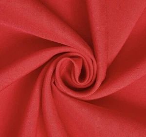 RED Poplin fabric 60” Width Sold By The Yard - Picture 1 of 1