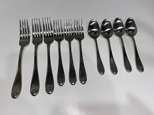 Oneida 18/10 Stainless Steel Flatware 10 Pieces Forks & Spoons - Picture 1 of 5