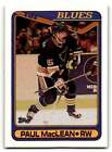 1990 Topps #110 Paul Maclean    St. Louis Blues Hockey Cards Nm Near Mi Id:55531