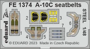 Eduard 1/48 Eduard A-10C seatbelts Steel for Academy - Picture 1 of 1
