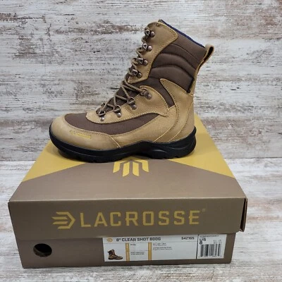 Size 8 LaCrosse 542165 Women's Clear Shot 8" Brown 800G Dry-Core Boots  - Image 1 of 4