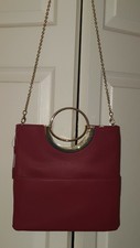 Kelly & Katie Ring Handle  Tote Crossbody Handbag Dusty Rose gold hardwar purse 