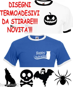 3 PEZZI HALLOWEEN STAMPE DA STIRARE TERMOADESIVI NO TOPPE PATCH TERMOSALDABILI - Picture 1 of 16