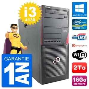 PC tour Fujitsu Celsius W530 MT Core i3-4130 RAM 16Go Disc 2To Windows 10 Wifi - Bild 1 von 7