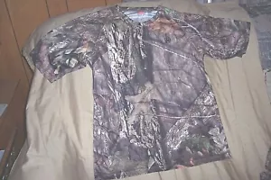 Mens Medium Camo Tshirt Mossy Oak Country Camo Shirt Hunting Fishing T Shirt - Picture 1 of 4