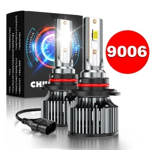 9006 LED Headlights Low Beam Bulb 100W Bright 6000K Replace Halogen 2x - Picture 1 of 12