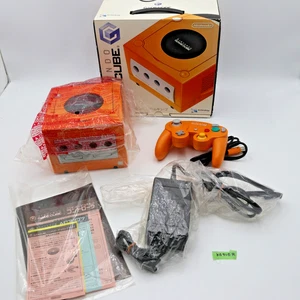 Nintendo Game cube Console Orange DOL-001 controller NTSC-U/C US/Canada Boxed - Picture 1 of 20
