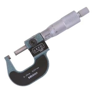 Mitutoyo 193-111 Ziffern-Außenmessschraube 0-25 mm Bereich, 0,001 mm Graduierung - Imagen 1 de 2