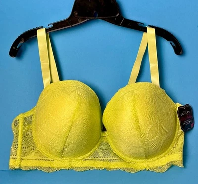 Black Fuchsia By Secret Lace Underwire Lace Bra SIZE 44D - Image 1 of 4