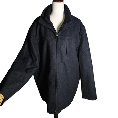 Calvin Klein Men's Wool Jacket Dark Charcoal Quilted Interior Size XL TG NICE!  - Image 1 of 4